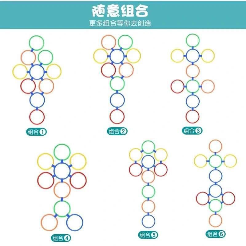 童年經(jīng)典新玩法 中號(hào)28CM呼啦圈套裝，開(kāi)啟兒童感統(tǒng)訓(xùn)練之旅